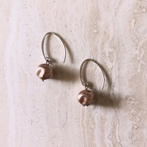 Chrome Pearl Earrings